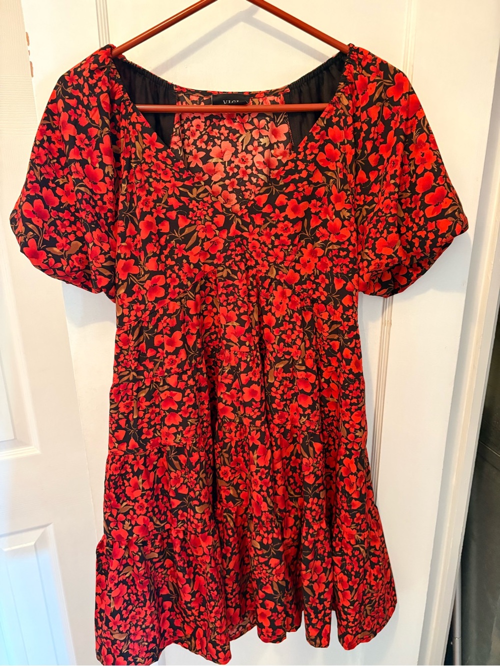 VICI Floral Ruffle Dress